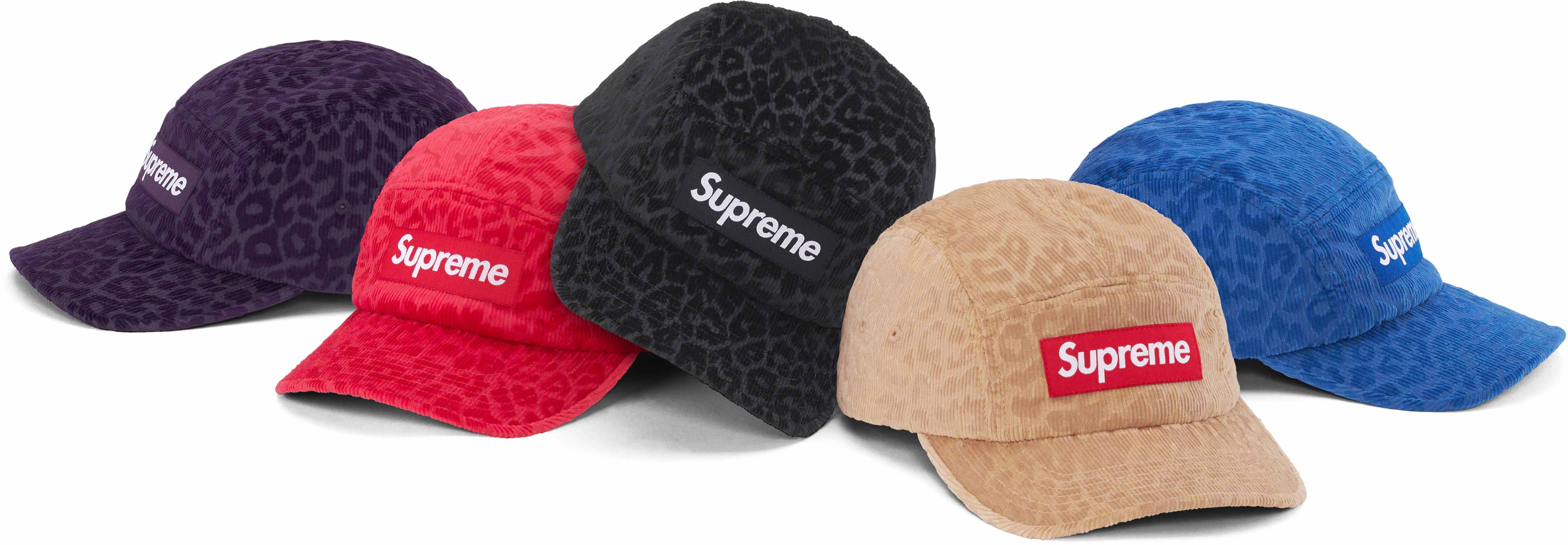 Leopard Corduroy Camp Cap - fall winter 2023 - Supreme