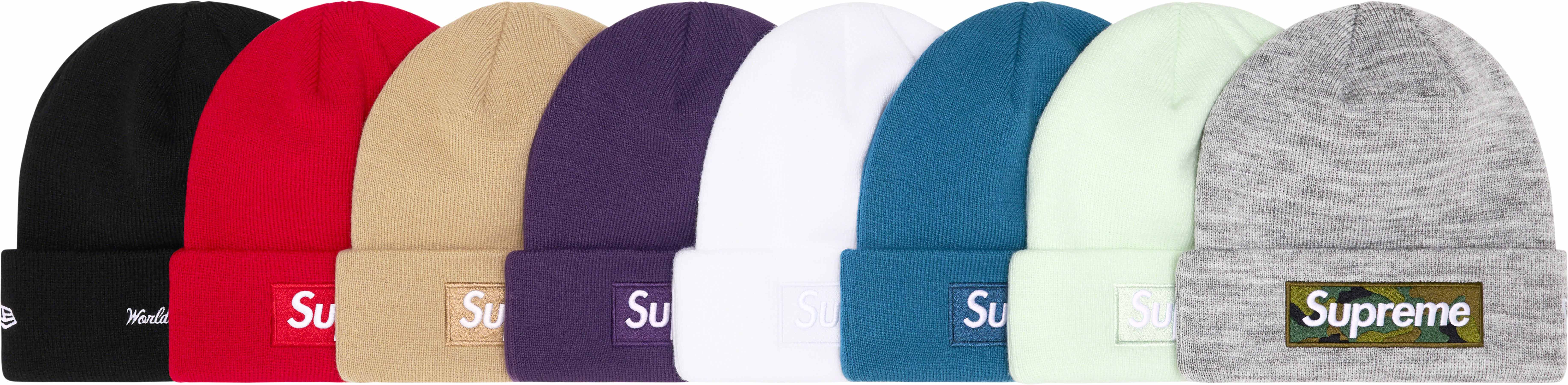 Supreme box logo beanie white in 2023