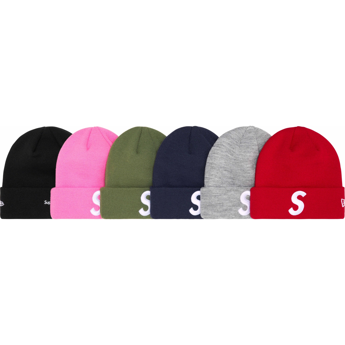 Supreme New Era S Logo Beanie for fall winter 23 season