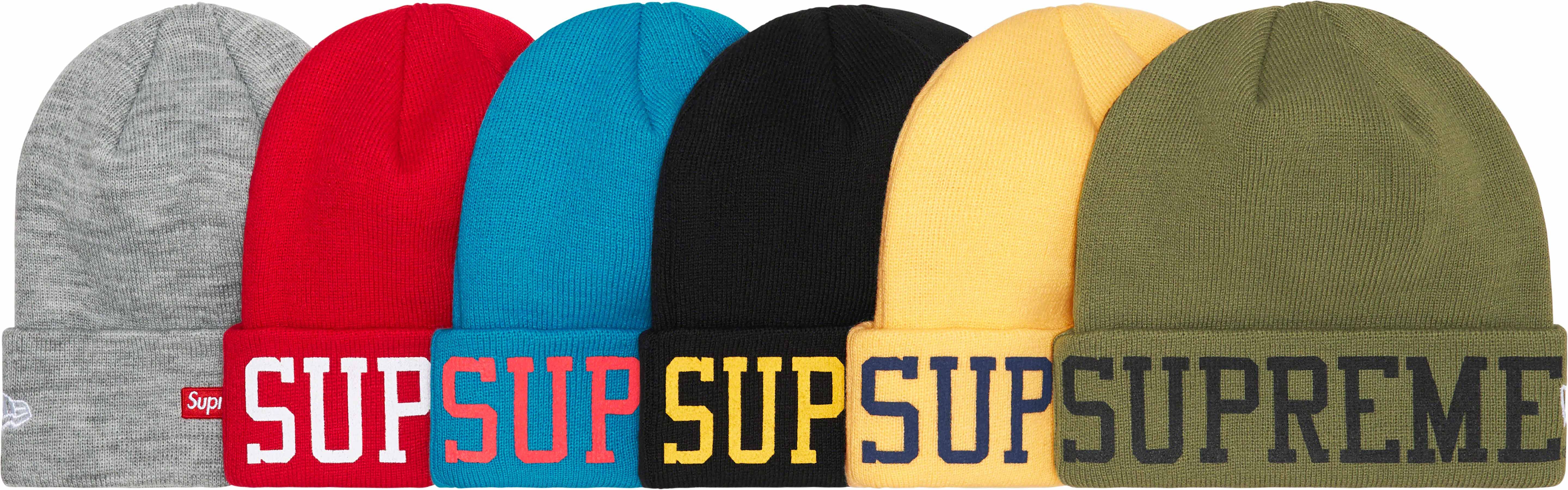 Supreme New Era Varsity Beanie Olive