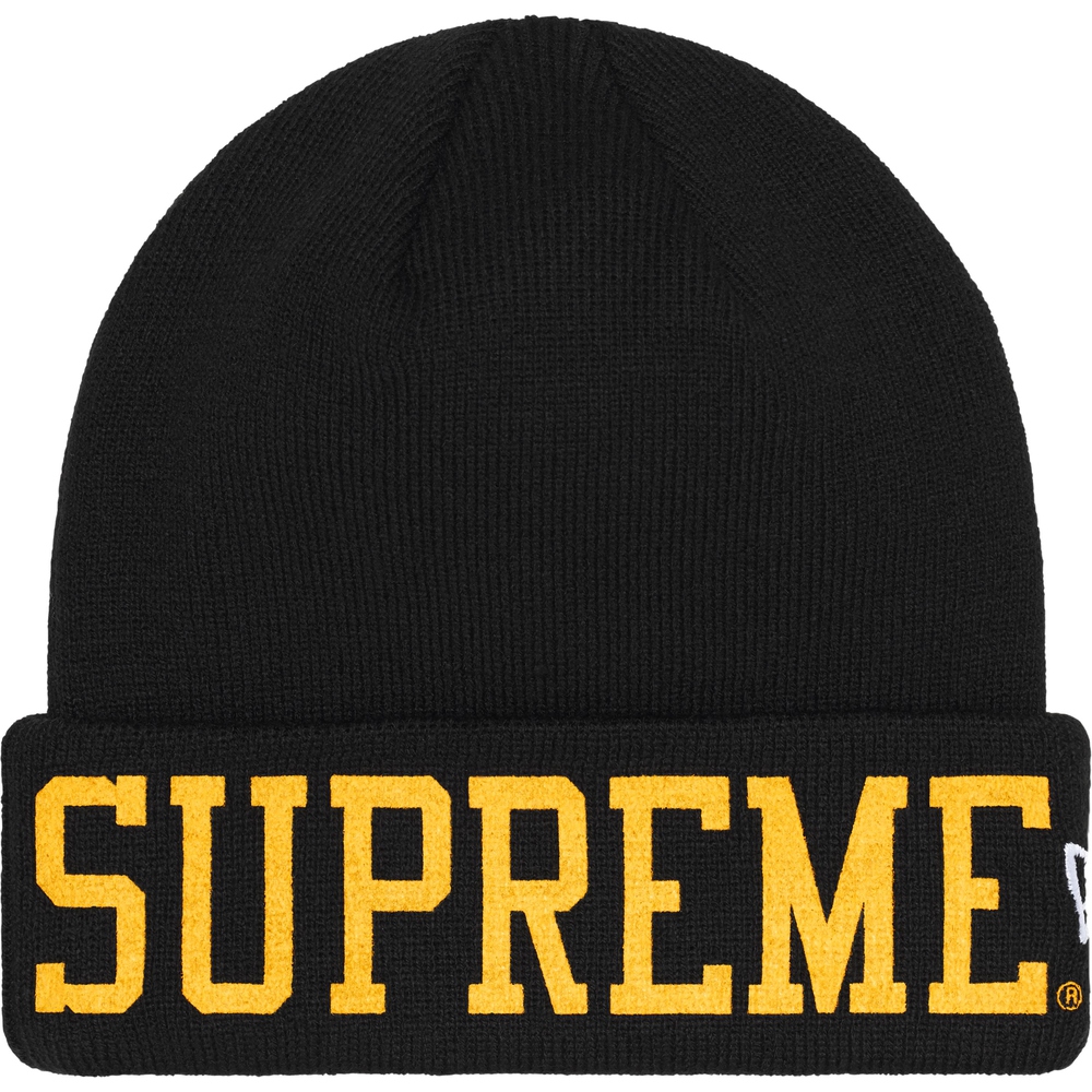 Details on New Era Varsity Beanie  from fall winter
                                                    2023 (Price is $40)