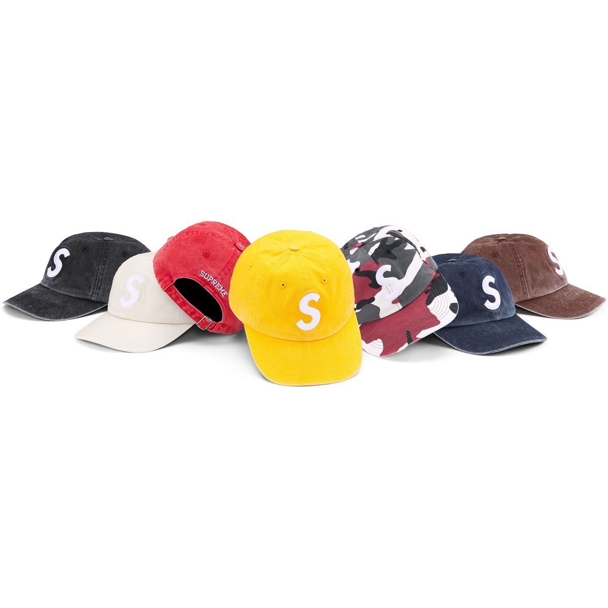 Supreme Pigment Print S Logo 6-Panel for fall winter 23 season