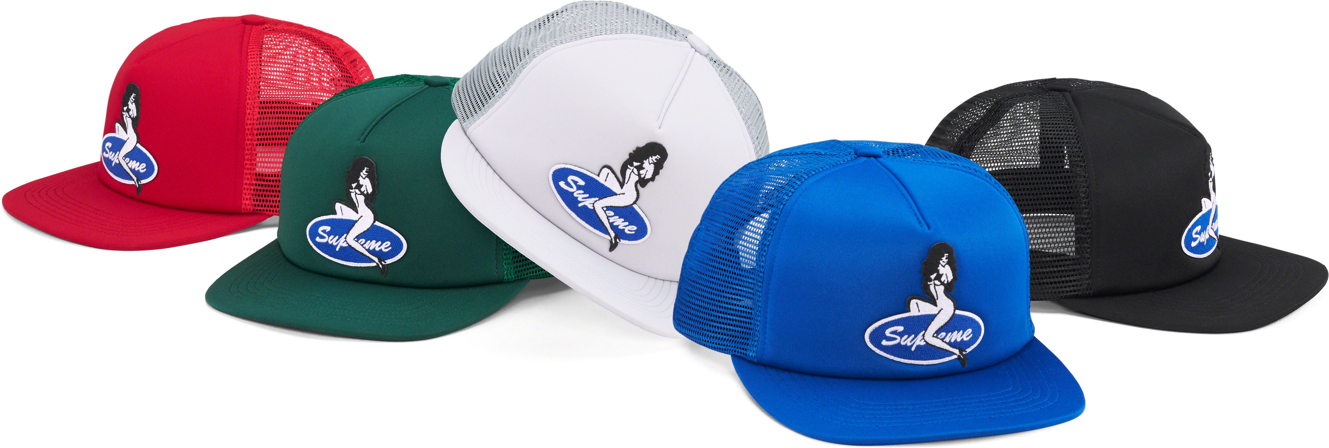 Supreme Pin Up Mesh Back 5 Panel キャップ-