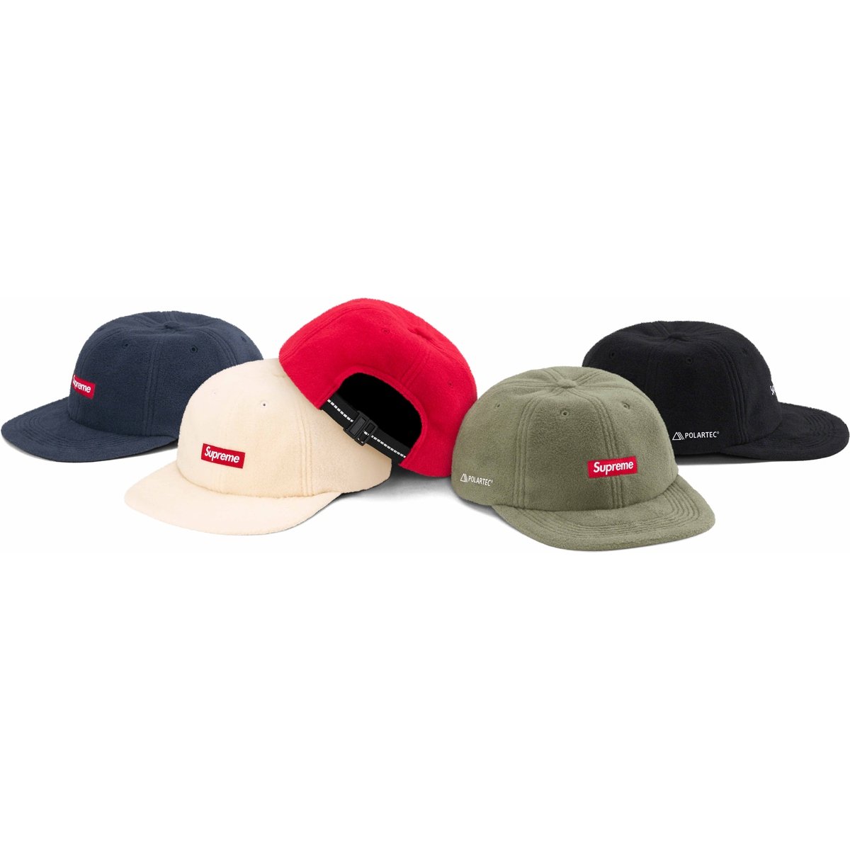 Supreme Polartec Small Box 6-Panel for fall winter 23 season