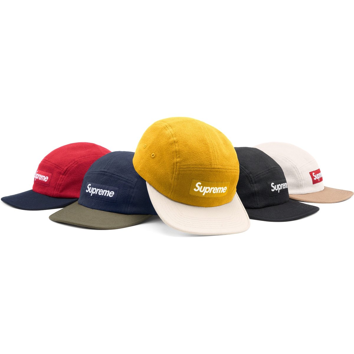 Supreme 2-Tone Camp Cap for fall winter 23 season