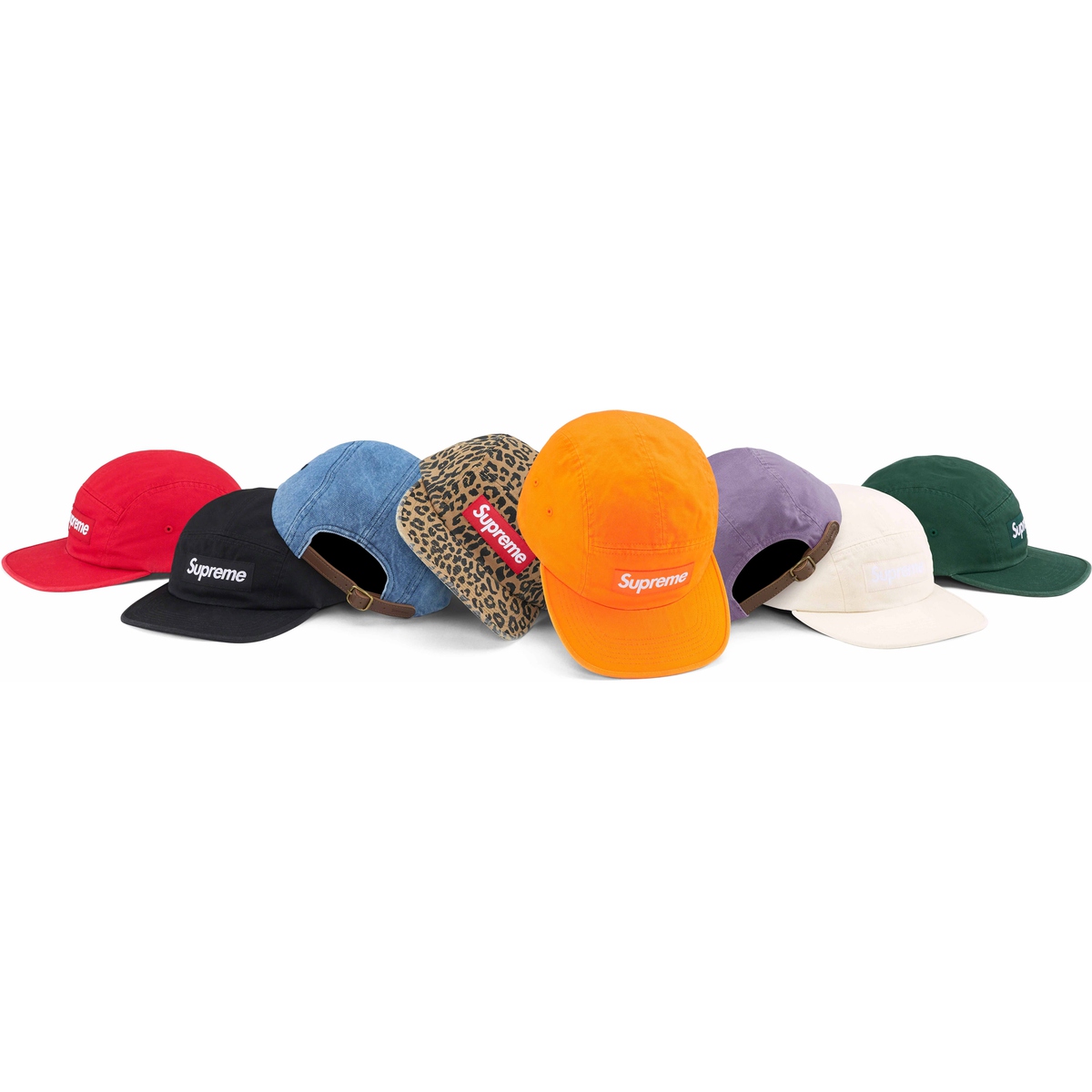 Supreme Washed Chino Twill Camp Cap for fall winter 23 season