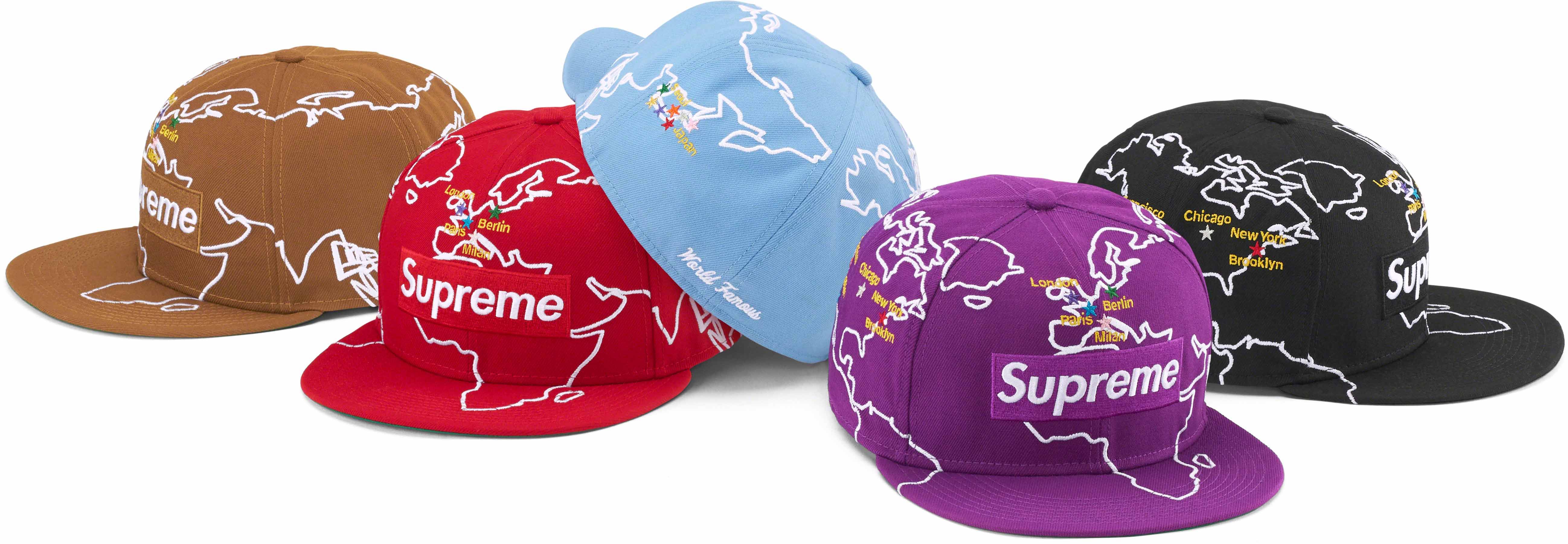 Supreme 23aw Worldwide Box Logo New Era-