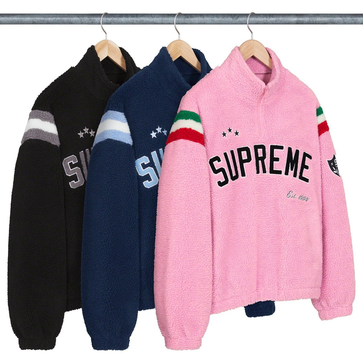 Supreme Arc Half Zip Fleece Pullover releasing on Week 1 for fall winter 2023