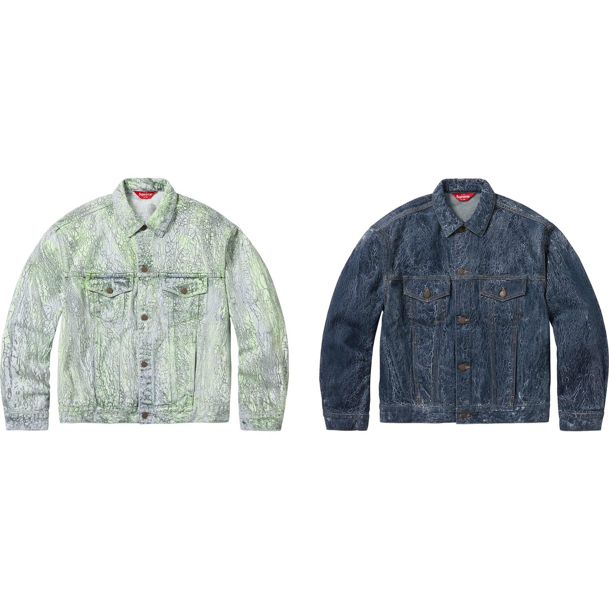 Supreme Crackle Denim Trucker Jacket releasing on Week 1 for fall winter 2023