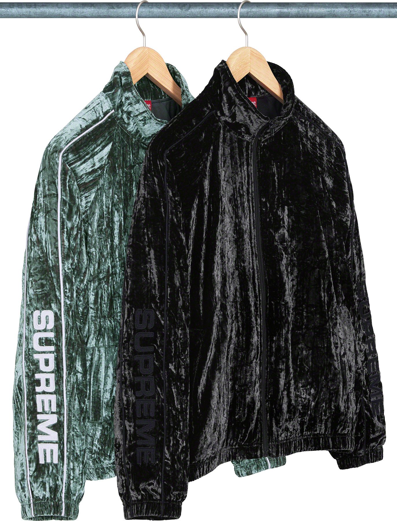 Crushed Velvet Track Jacket - fall winter 2023 - Supreme