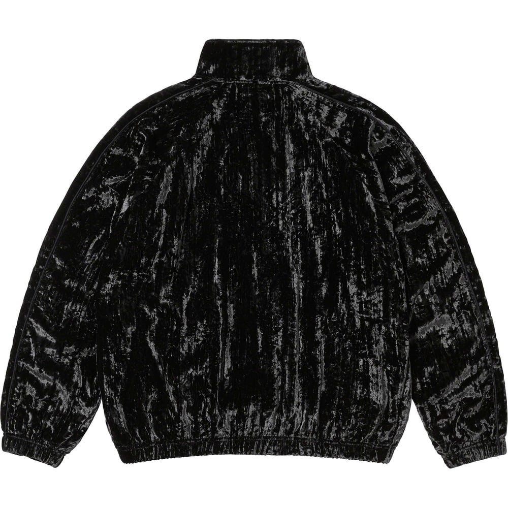 Details on Crushed Velvet Track Jacket  from fall winter
                                                    2023 (Price is $158)