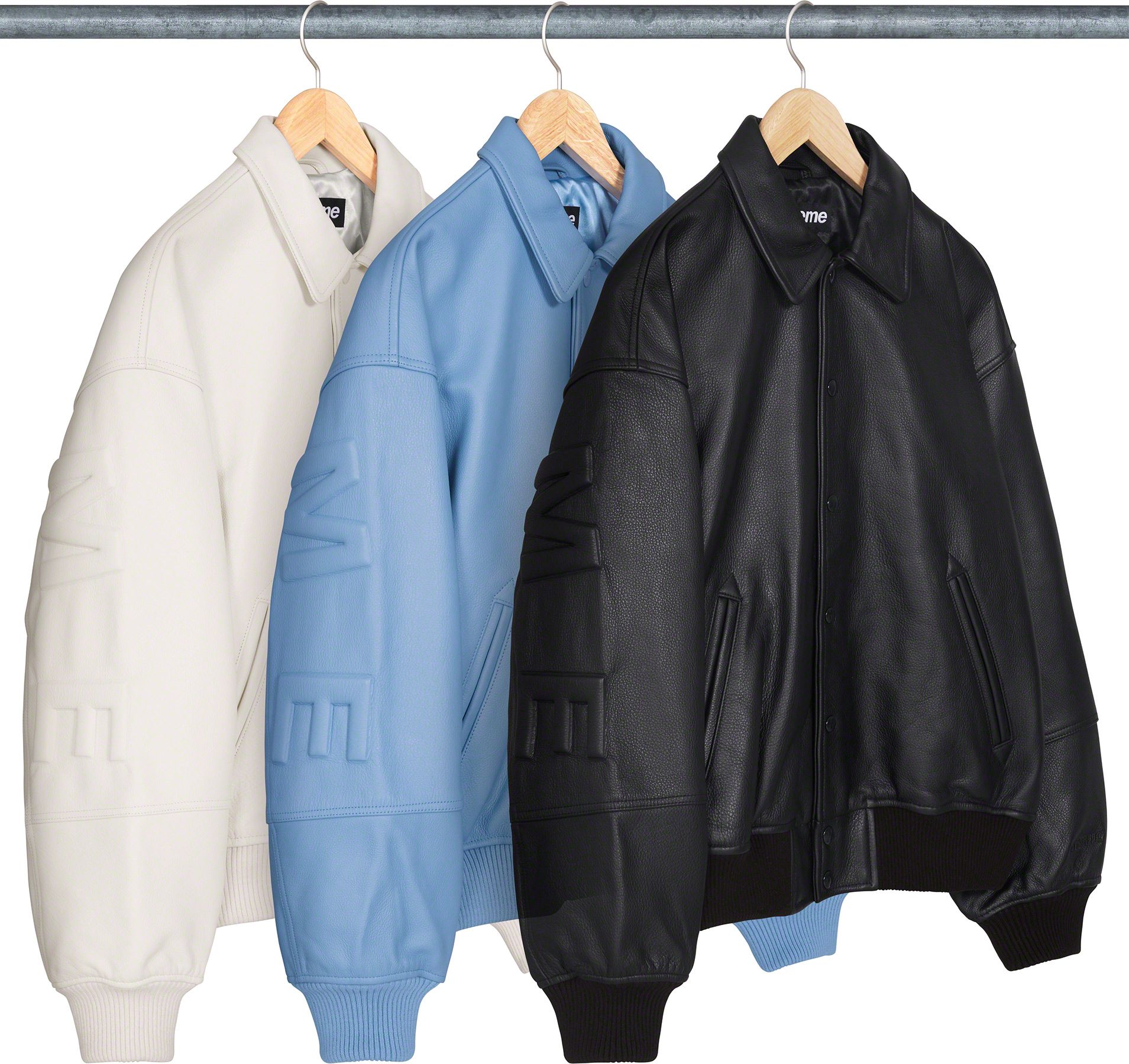 GORE-TEX Infinium WINDSTOPPER Leather Varsity Jacket - fall winter
