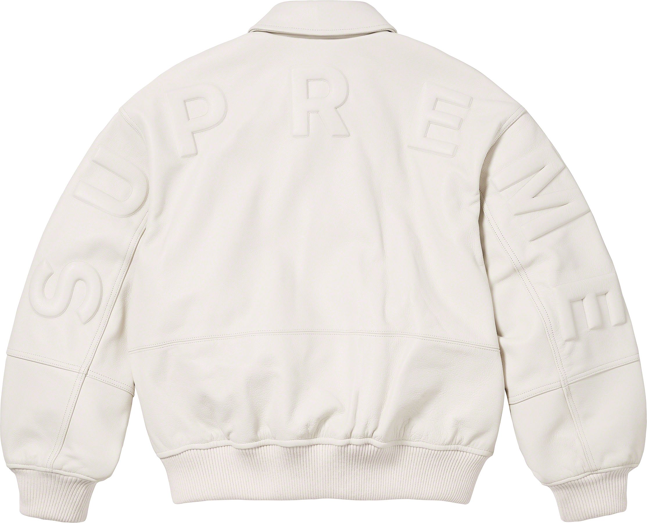 GORE-TEX Infinium WINDSTOPPER Leather Varsity Jacket - fall winter 2023 -  Supreme