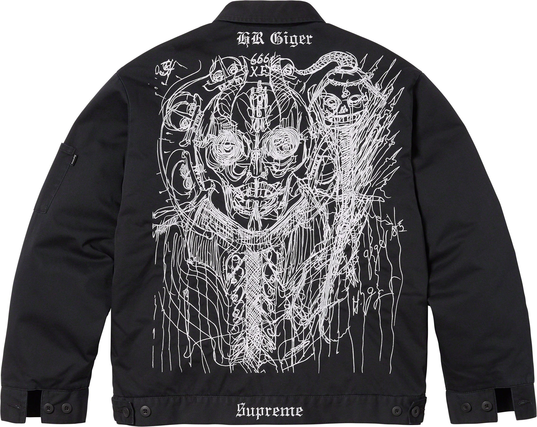 SupremeH.R.Giger Embroidered Work Jacket