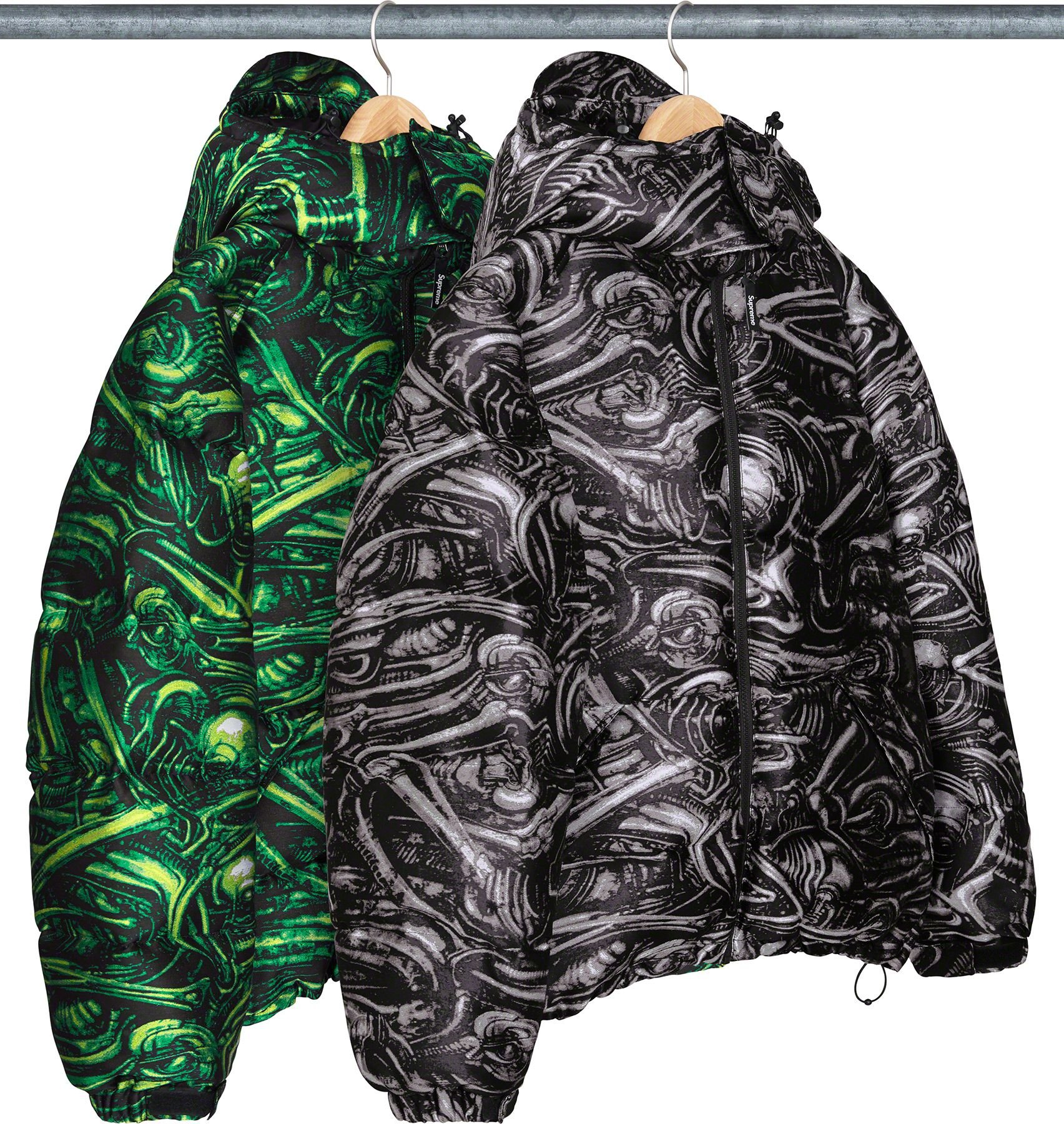 H.R. Giger Jacquard Down Puffer Jacket - fall winter 2023 - Supreme