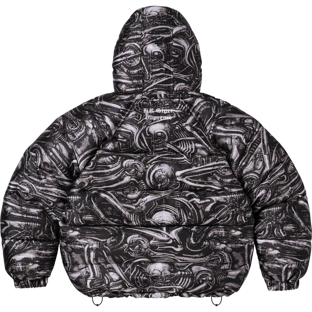 Details on H.R. Giger Jacquard Down Puffer Jacket  from fall winter
                                                    2023