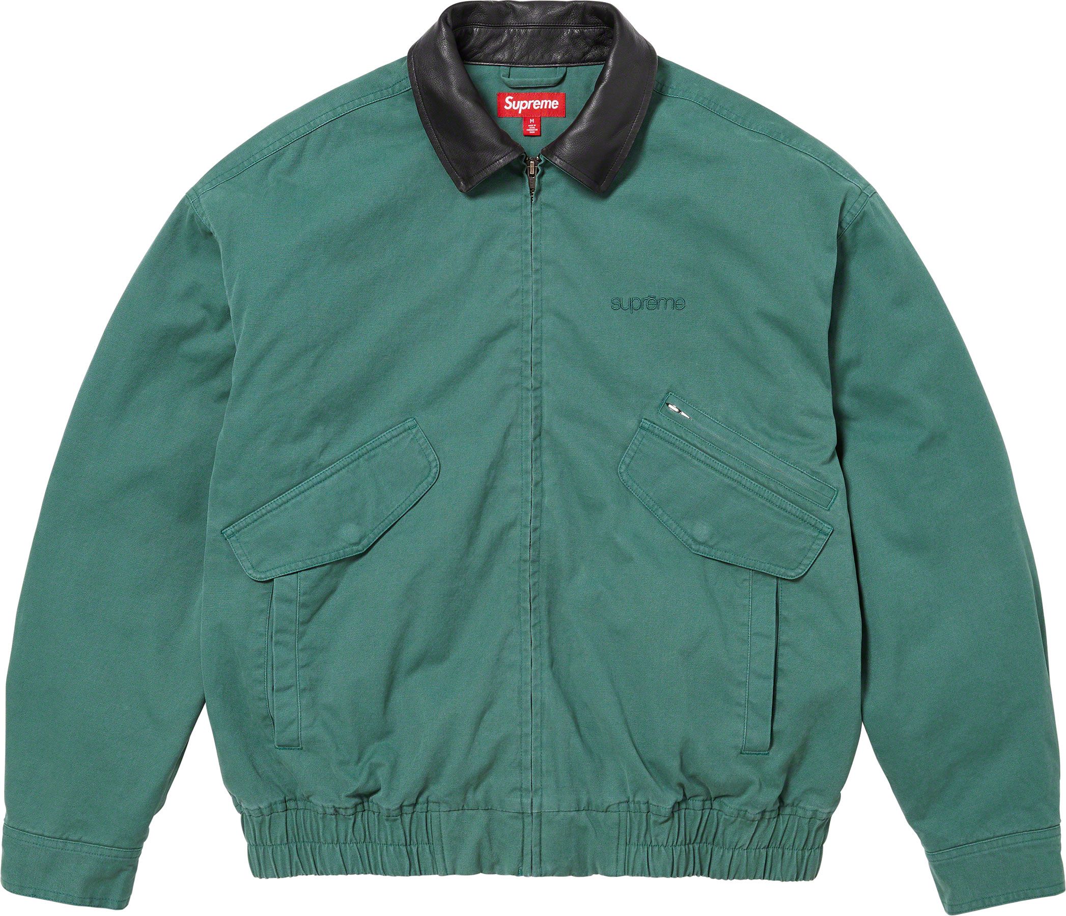 Leather Collar Utility Jacket - fall winter 2023 - Supreme