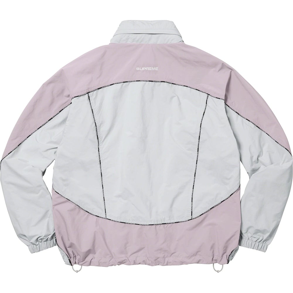 Details on Logo Piping Hooded Track Jacket  from fall winter
                                                    2023 (Price is $178)