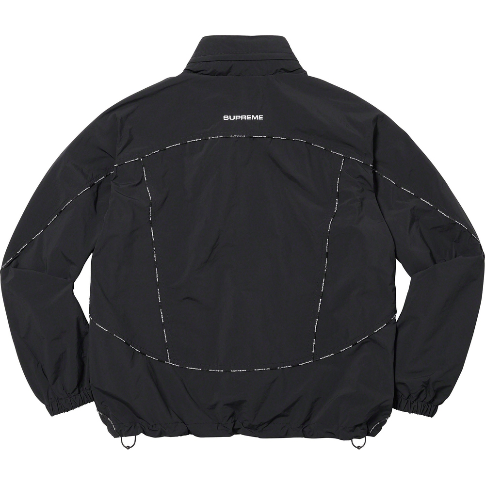 Details on Logo Piping Hooded Track Jacket  from fall winter
                                                    2023 (Price is $178)