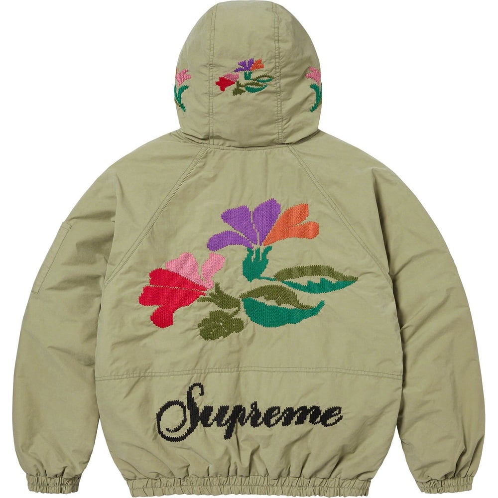 Details on Needlepoint Hooded Jacket  from fall winter
                                                    2023