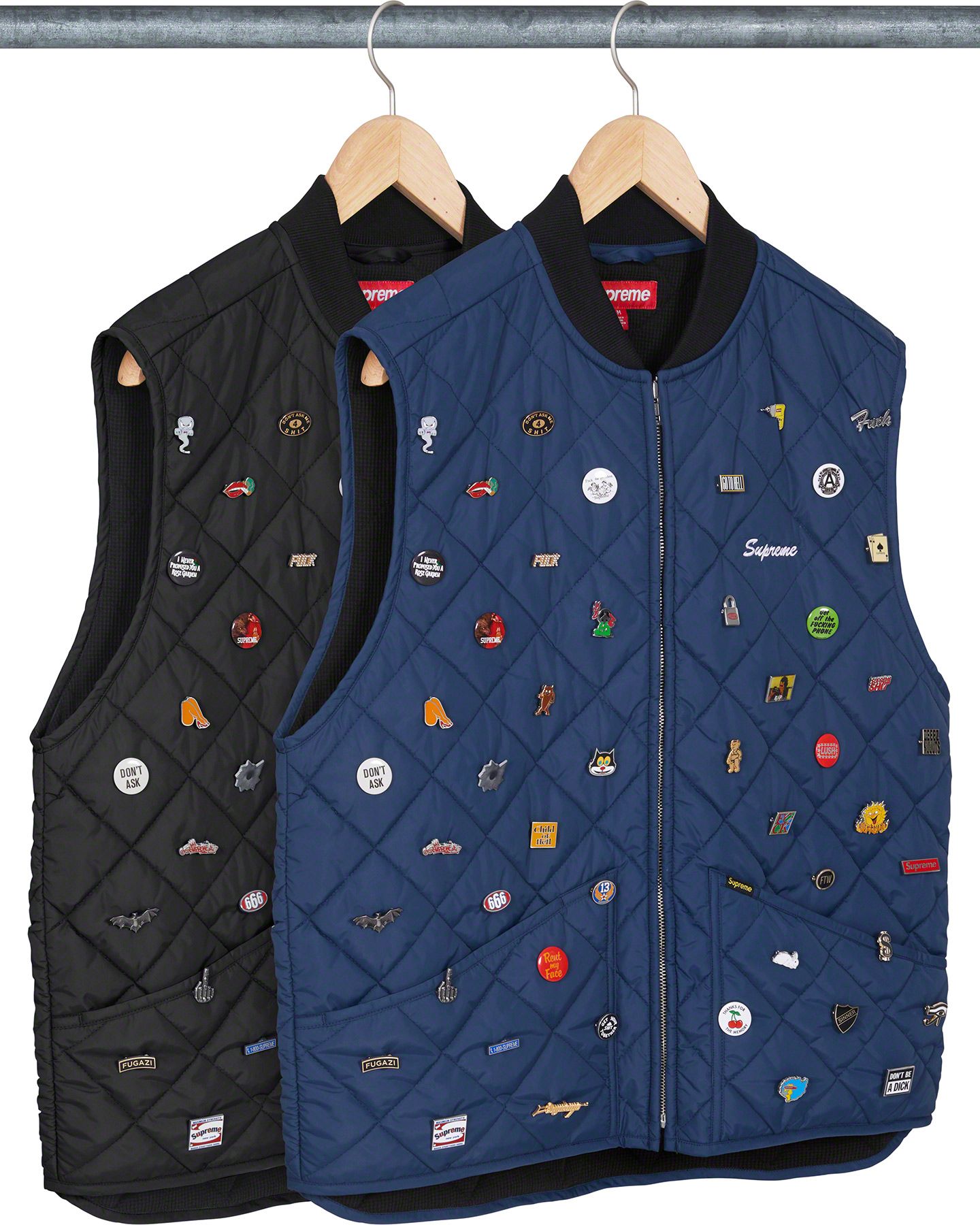 Supreme Pins Quilted Work Vest ピンズ ベスト