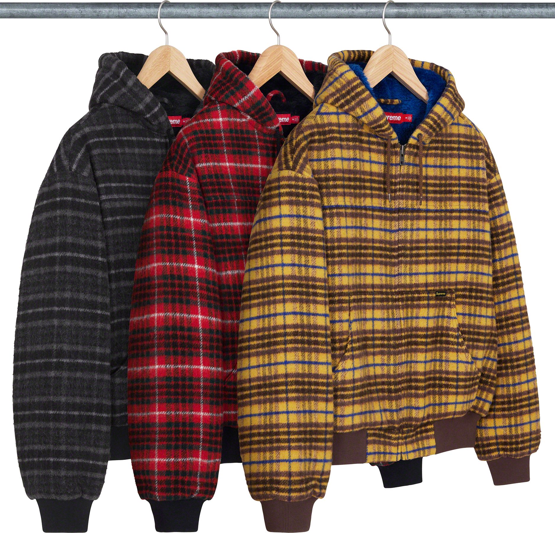 Plaid Wool Hooded Work Jacket - fall winter 2023 - Supreme