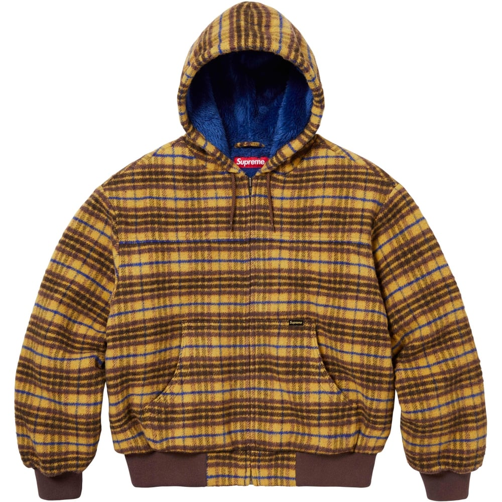 Details on Plaid Wool Hooded Work Jacket  from fall winter
                                                    2023 (Price is $238)