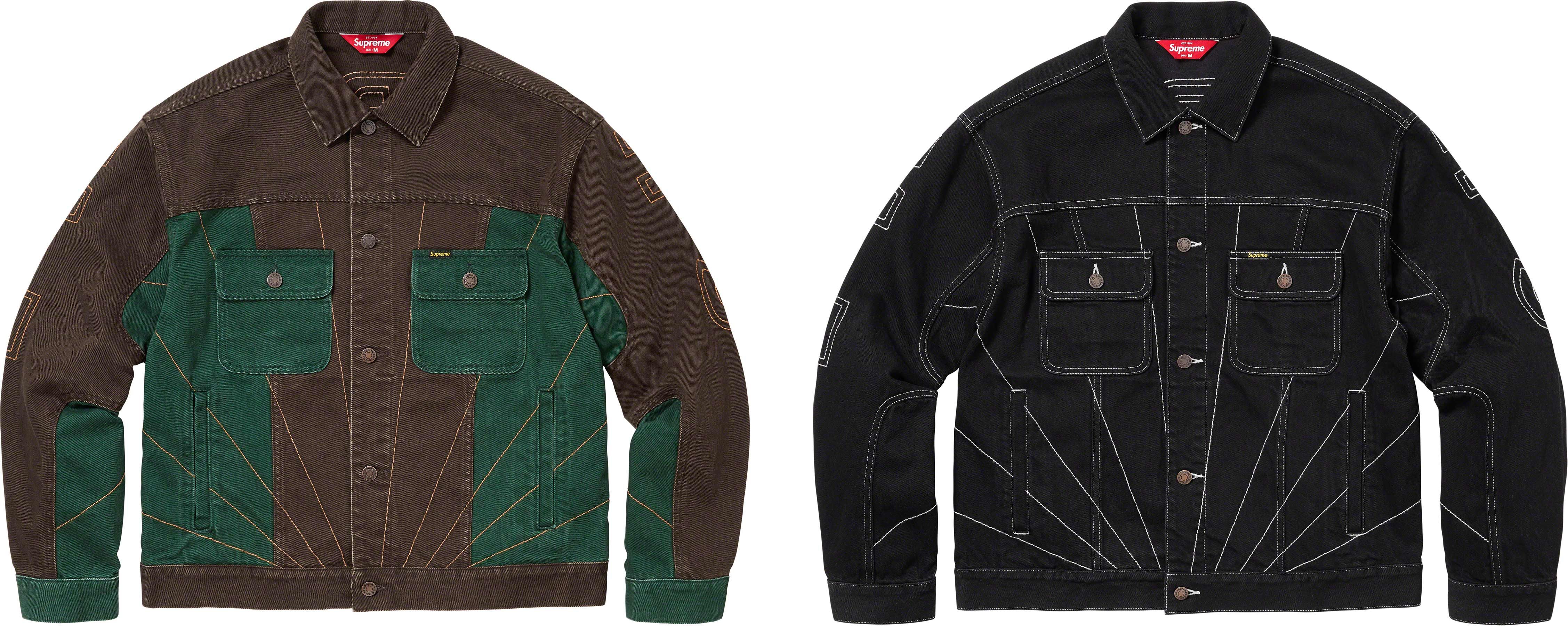 Radial Embroidered Denim Trucker Jacket - fall winter 2023 - Supreme Radial Embroidered Denim Trucker Jacket - fall winter 2023 - Supreme