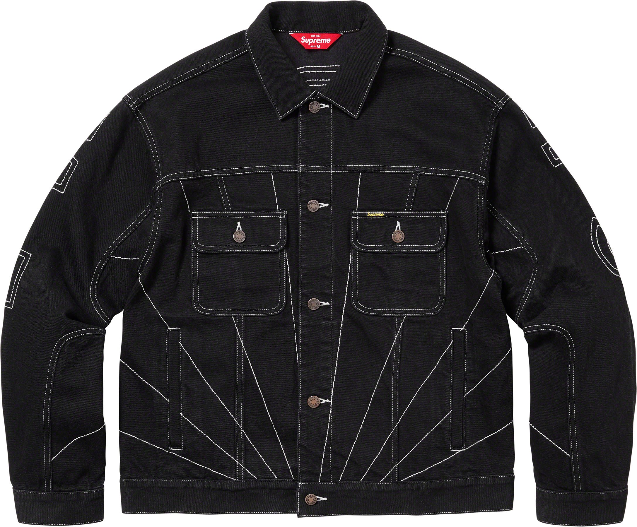 Radial Embroidered Denim Trucker Jacket - fall winter 2023 - Supreme