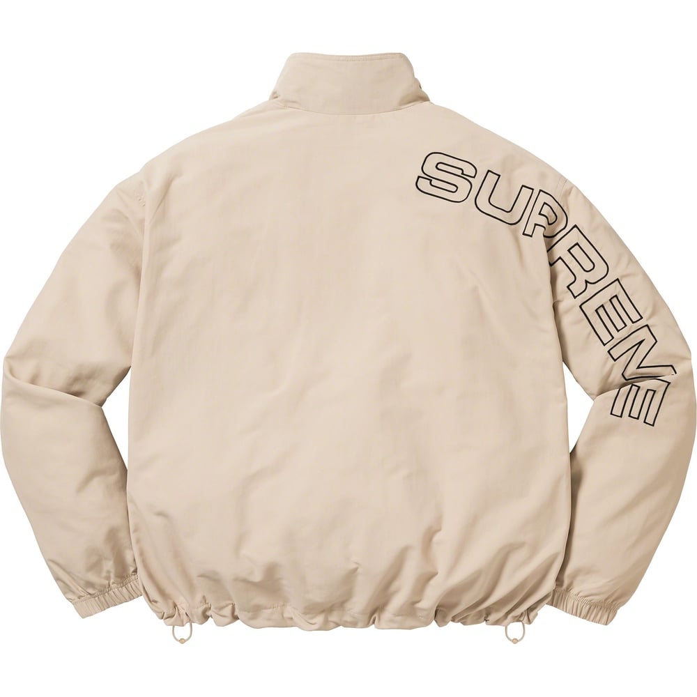 Details on Spellout Embroidered Track Jacket  from fall winter
                                                    2023 (Price is $168)