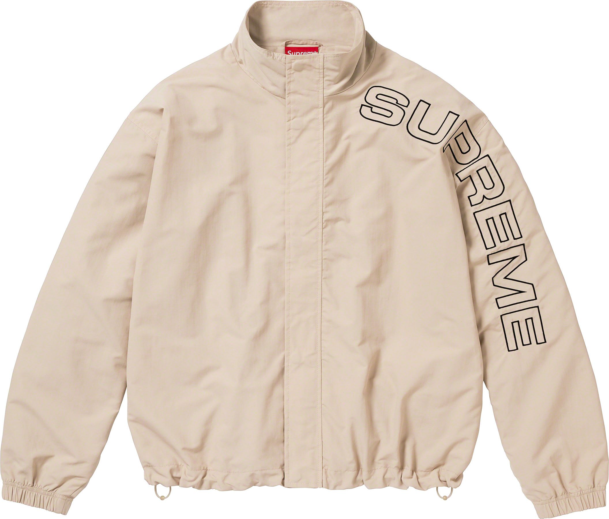 Spellout Embroidered Track Jacket   fall winter    Supreme