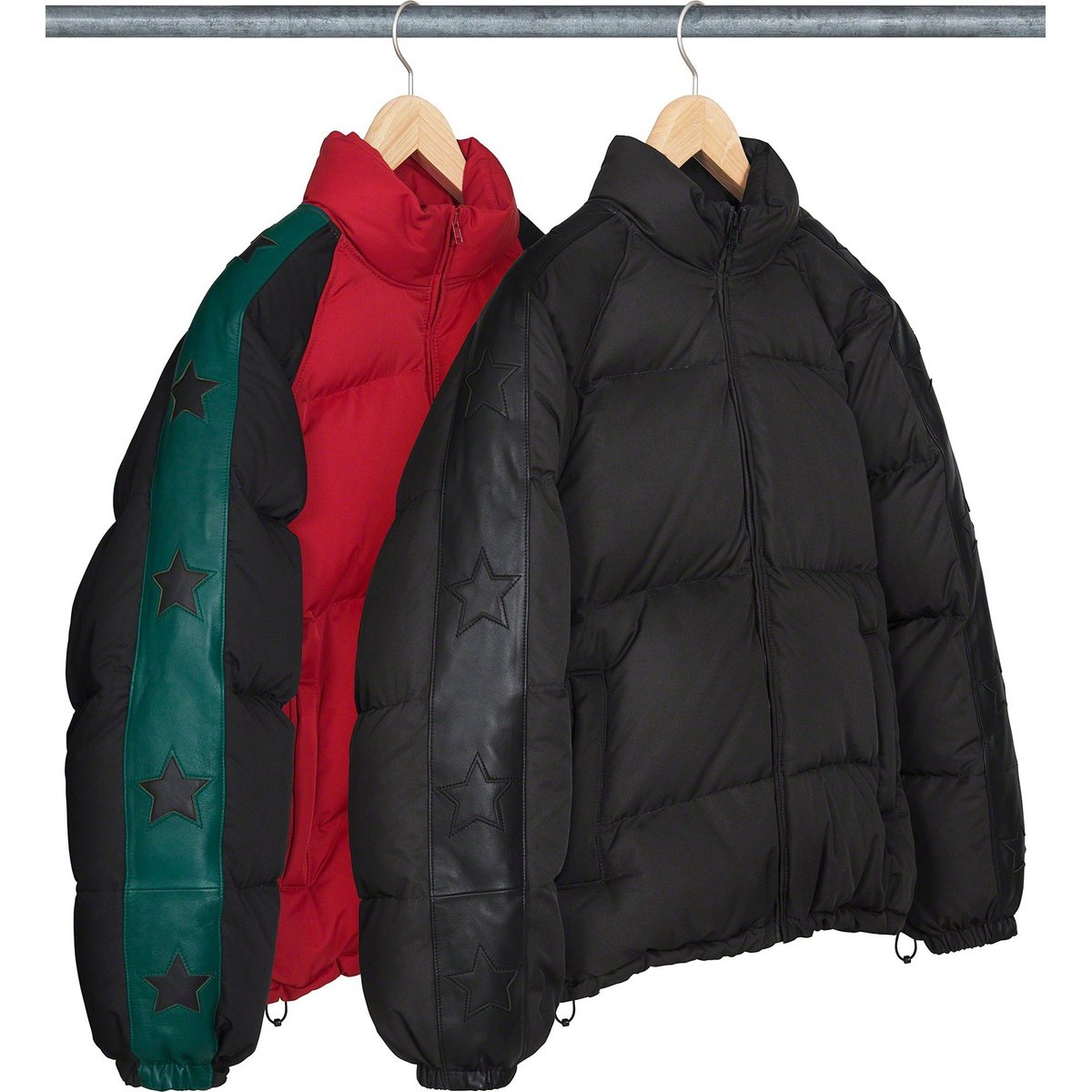 Supreme Star Sleeve Down Puffer Jacket for fall winter 23 season