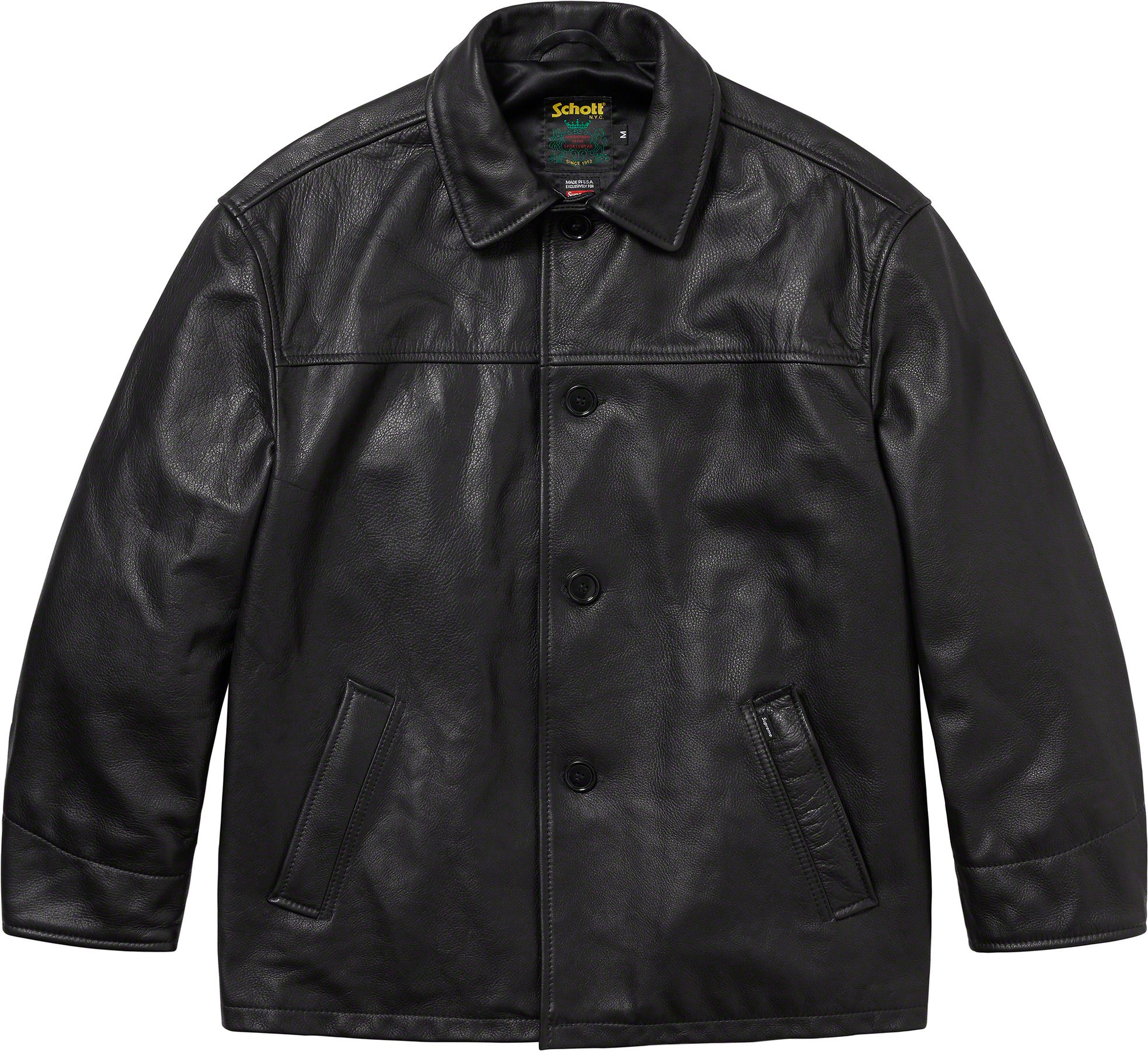 Schott Leather Car Coat - fall winter 2023 - Supreme