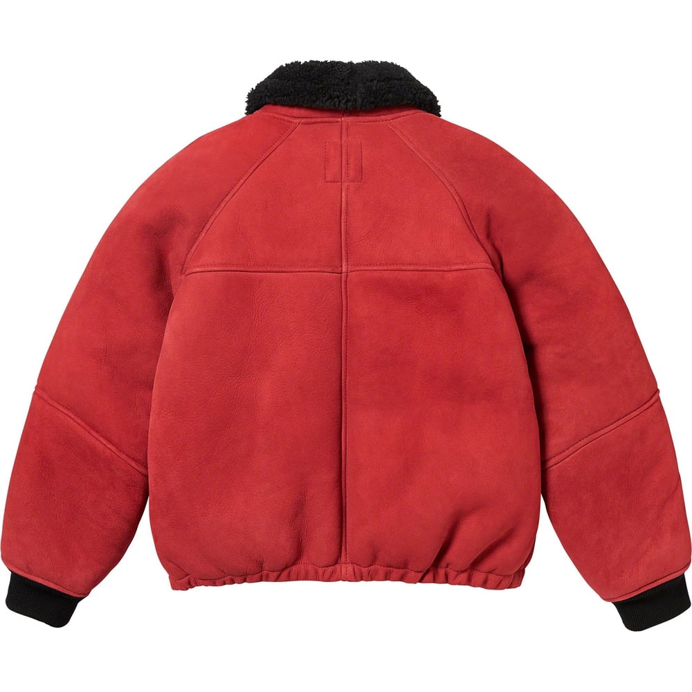 Details on Supreme Schott Shearling Bomber Jacket  from fall winter
                                                    2023 (Price is $1498)