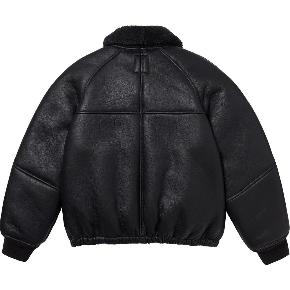 Details on Supreme Schott Shearling Bomber Jacket  from fall winter
                                                    2023