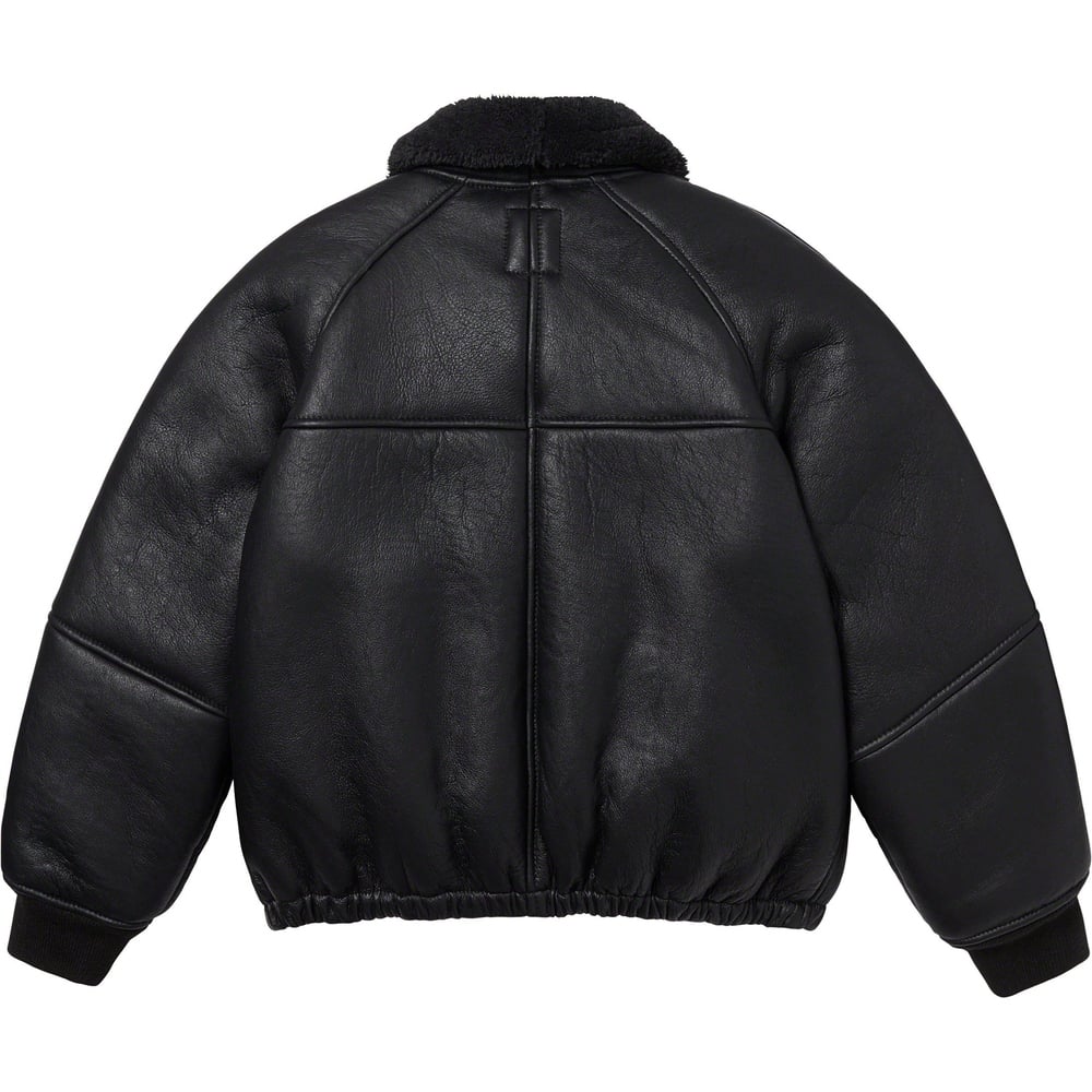 Details on Supreme Schott Shearling Bomber Jacket  from fall winter
                                                    2023 (Price is $1498)