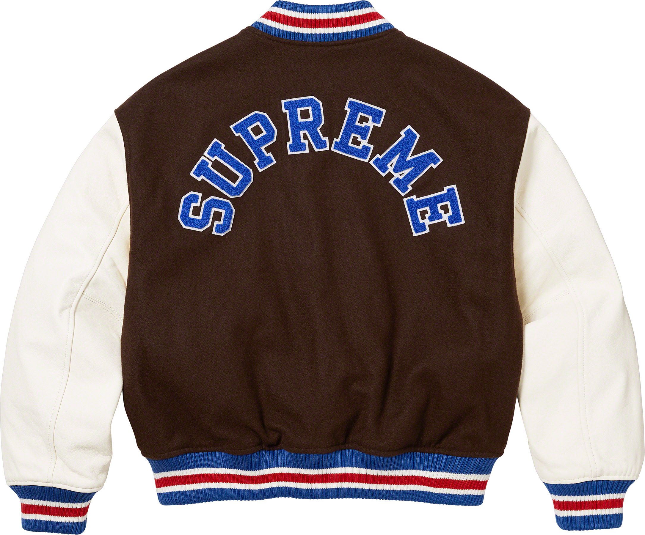 Supreme Tiger Varsity Navy Blue/White Jacket