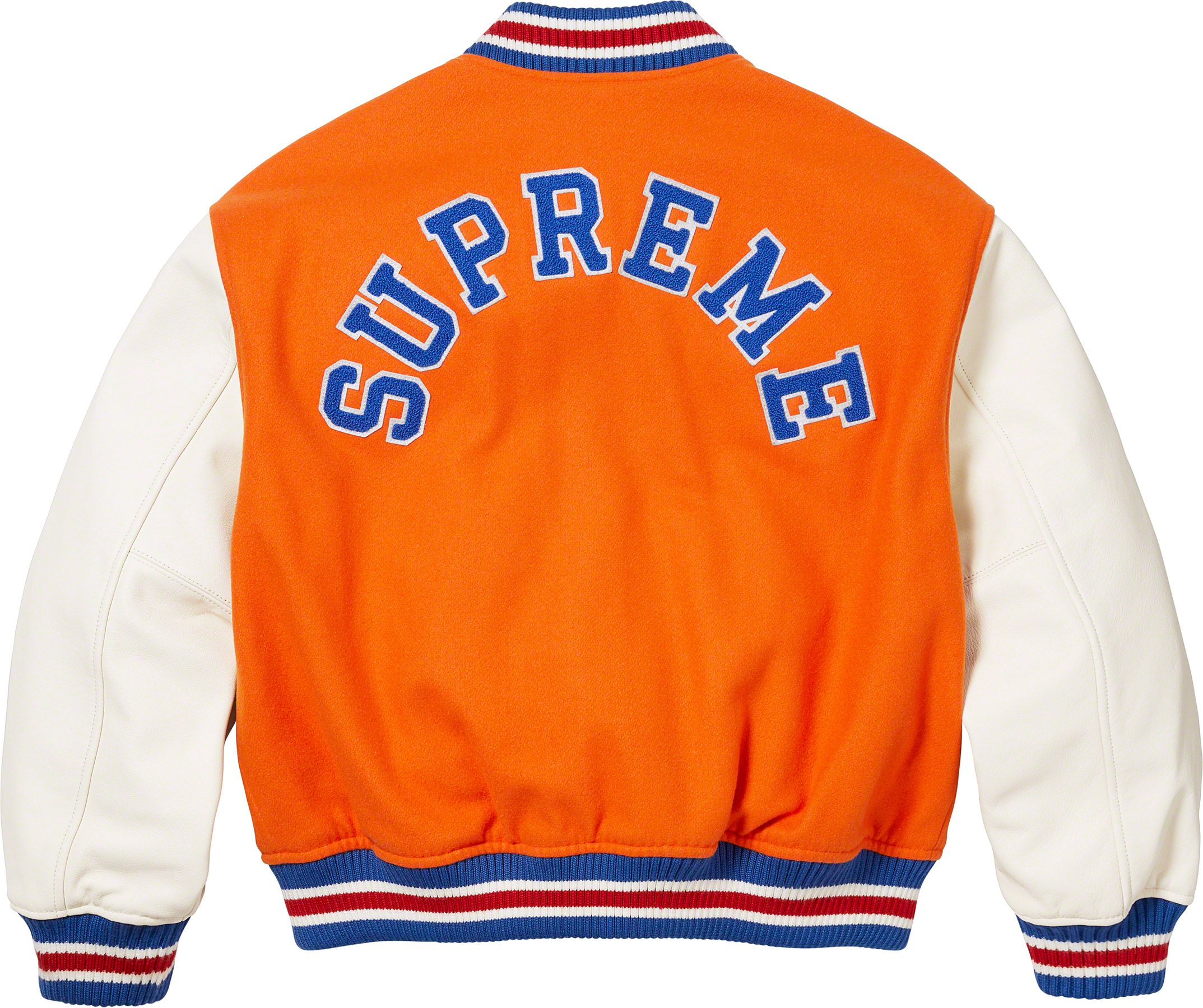 Supreme Tiger Varsity Navy Blue/White Jacket