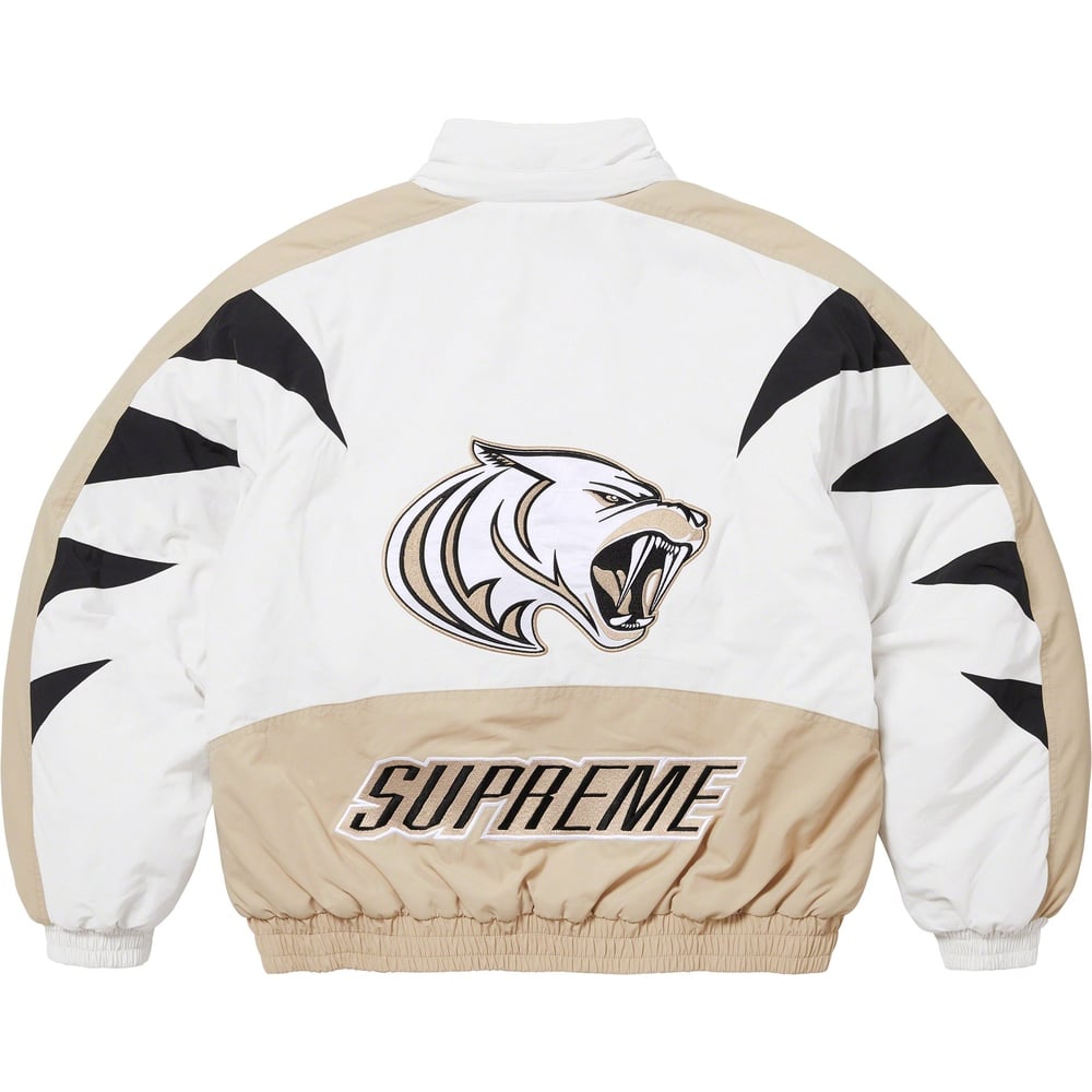 Details on Wildcat Sideline Puffer Jacket  from fall winter
                                                    2023 (Price is $248)