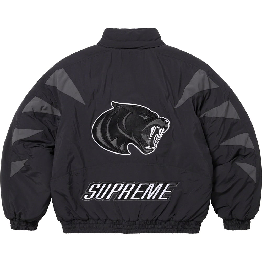 Details on Wildcat Sideline Puffer Jacket  from fall winter
                                                    2023 (Price is $248)