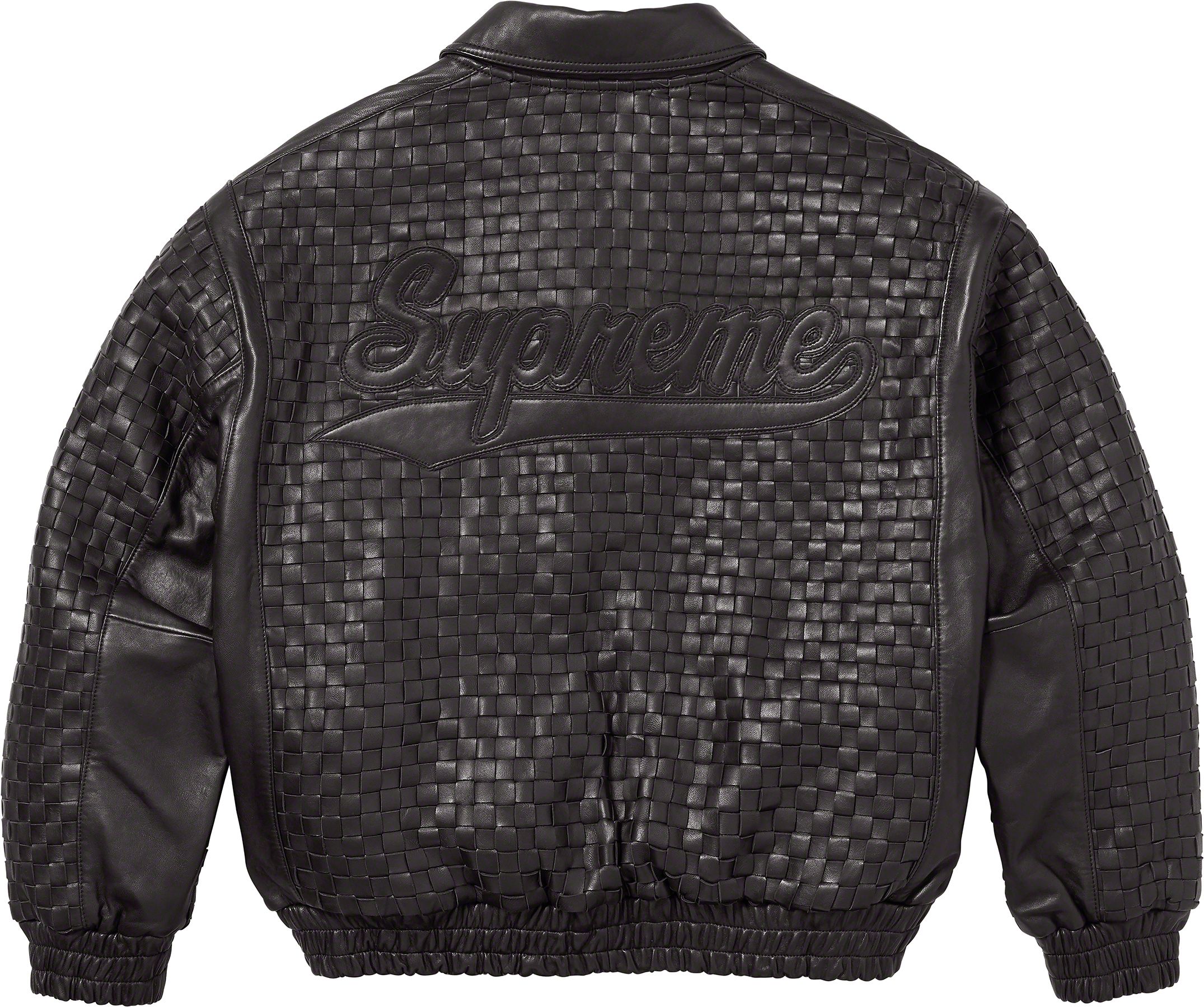 Woven Leather Varsity Jacket - fall winter 2023 - Supreme