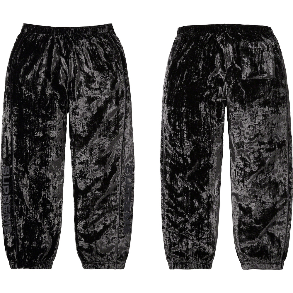 Details on Crushed Velvet Track Pant  from fall winter
                                                    2023 (Price is $138)