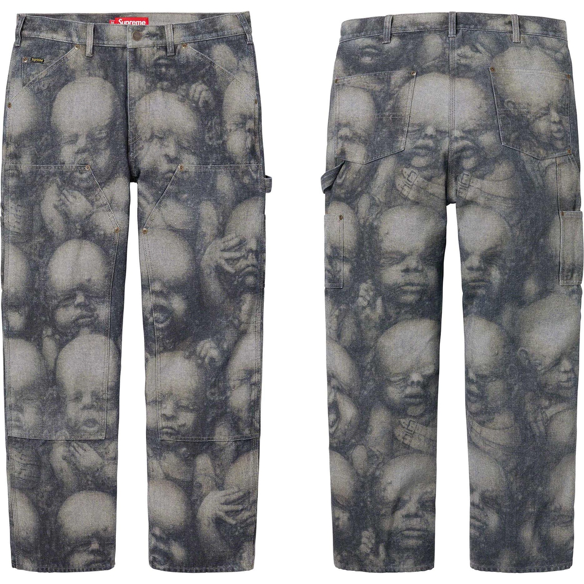 Details on H.R. Giger Double Knee Jean from fall winter
                                            2023 (Price is $238)