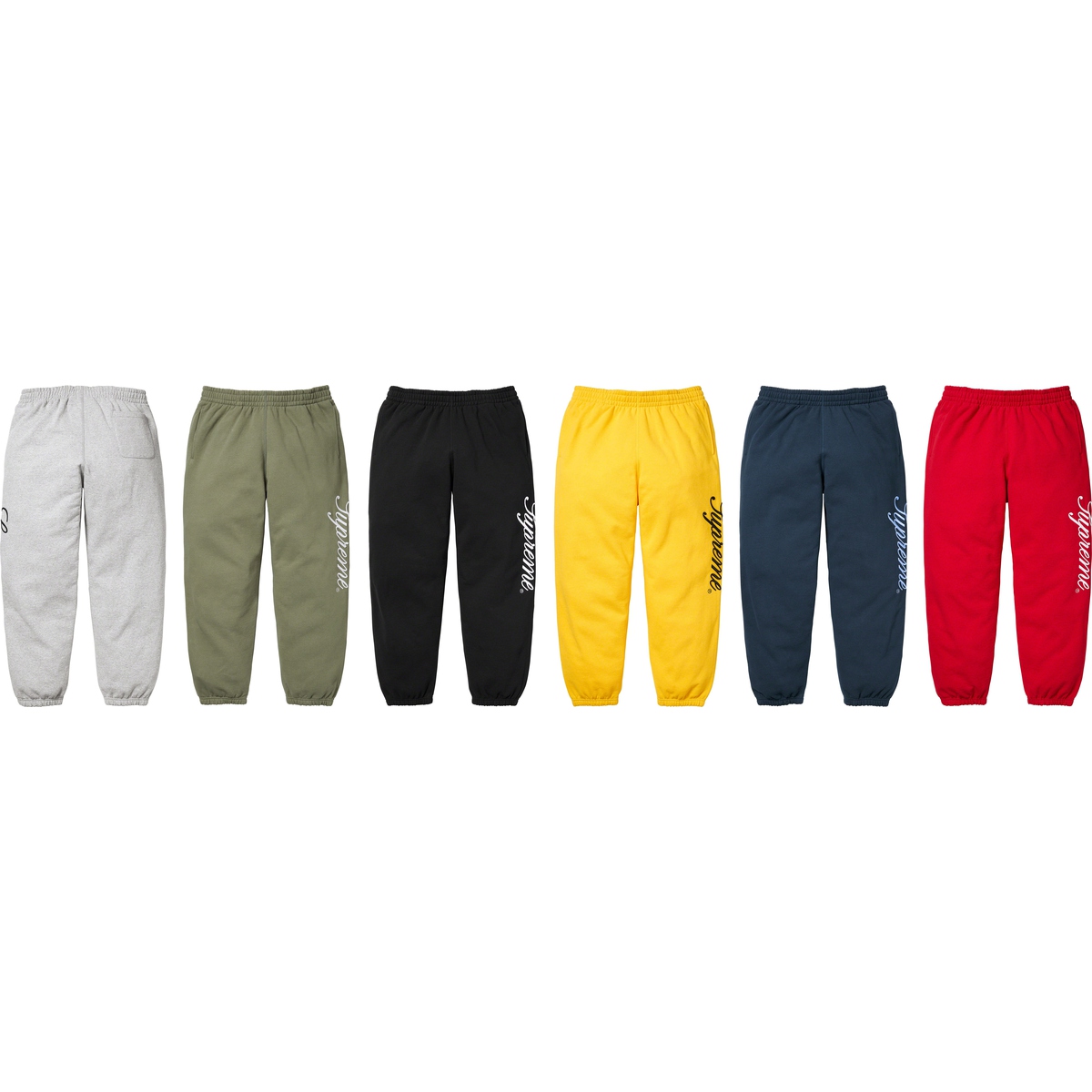 Supreme Raised Script Sweatpant releasing on Week 6 for fall winter 2023