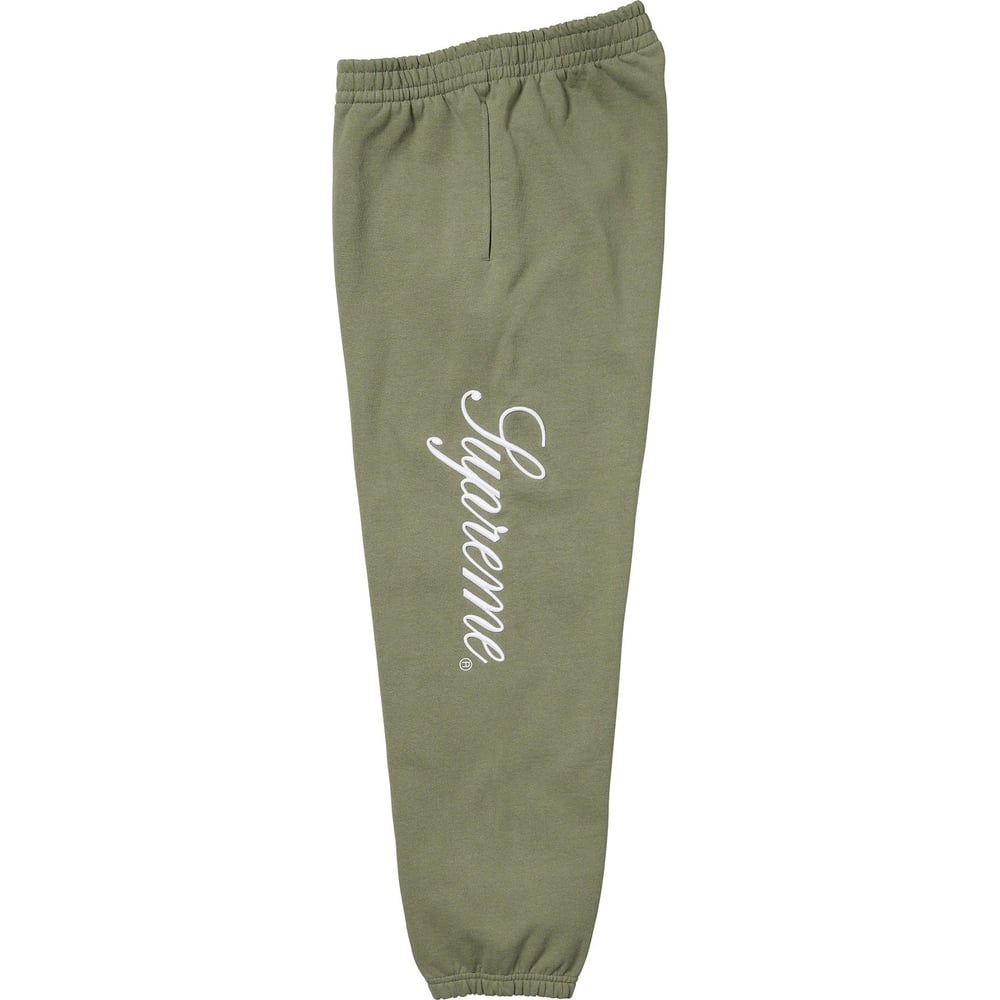 Details on Raised Script Sweatpant  from fall winter
                                                    2023 (Price is $148)