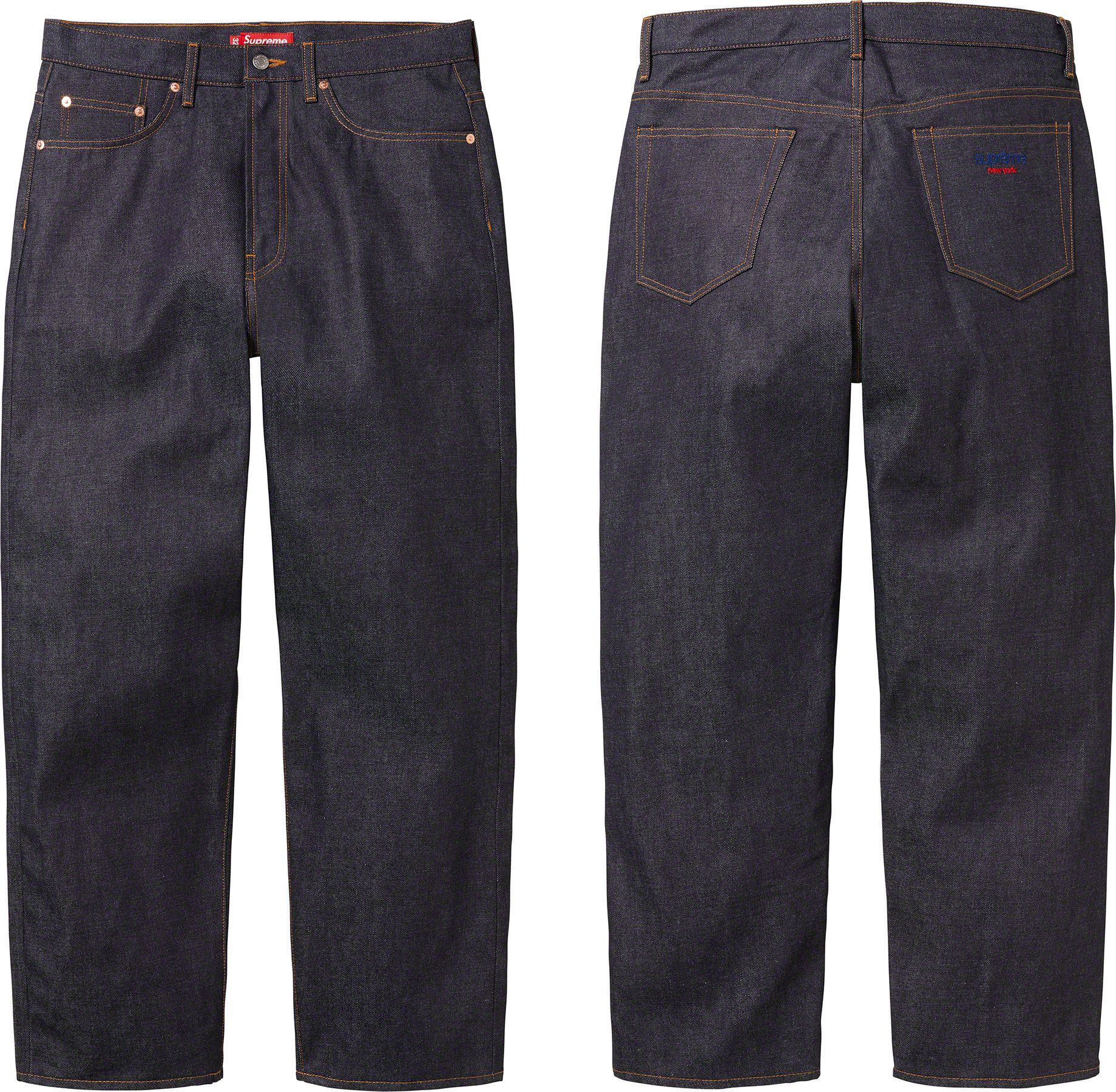 Rigid Baggy Selvedge Jean - fall winter 2023 - Supreme