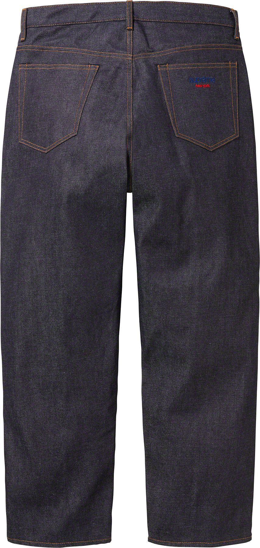 Relaxed Fit Selvedge Jean in Darned Patch Wash