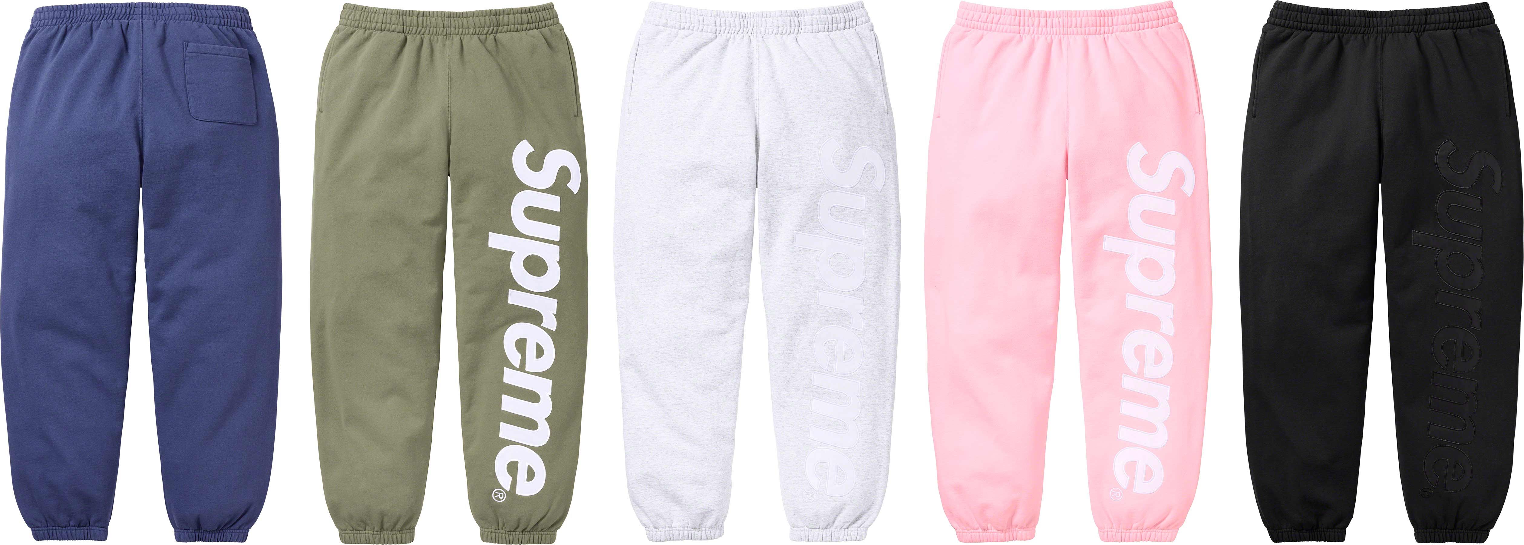 Satin Appliqué Sweatpant   fall winter    Supreme