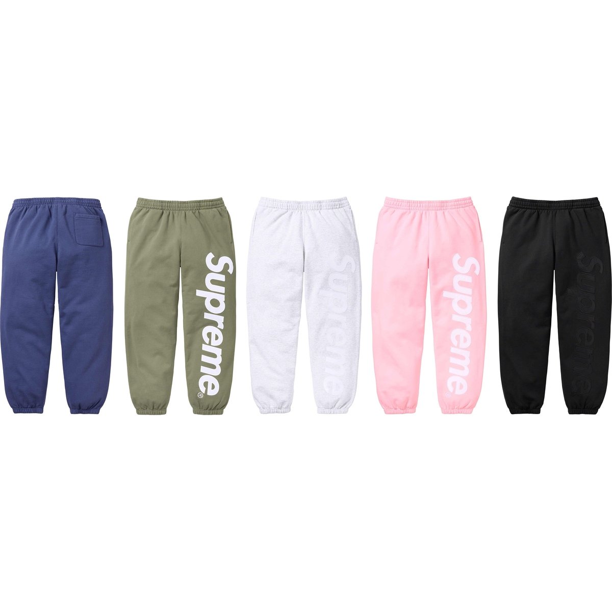 Supreme Satin Appliqué Sweatpant for fall winter 23 season