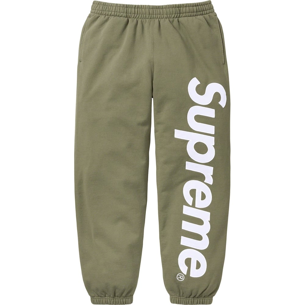 Details on Satin Appliqué Sweatpant  from fall winter
                                                    2023 (Price is $148)